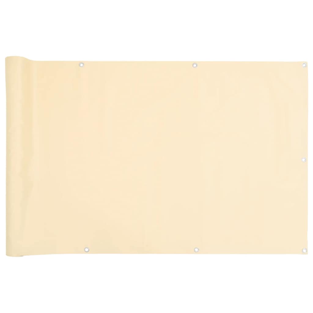 Vidaxx Balkonschirm 800x90 cm PVC cremefarben