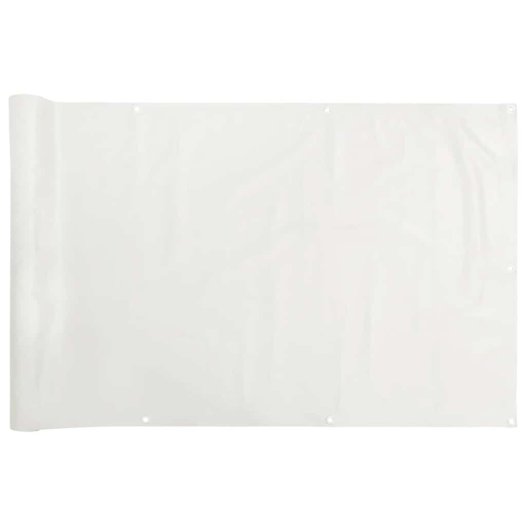 Vidaxx Balkonschirm 800x90 cm PVC weiß