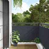 Vidaxx Balkonschirm 500x120 cm PVC Anthrazit