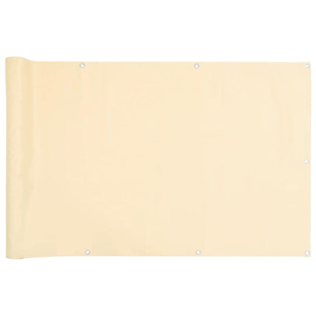 Vidaxx Balkonschirm 400x120 cm PVC cremefarben