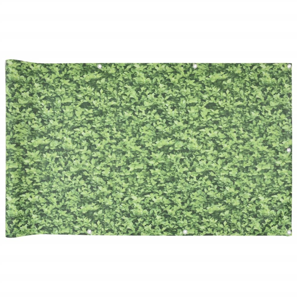 VidaXL Balkonschirm Pflanzenmuster 800x120 cm PVC grün