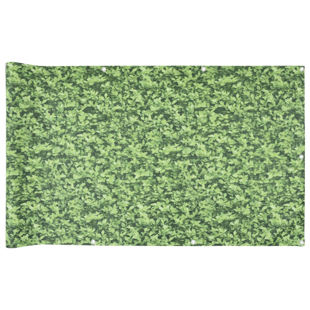 VidaXL Balkonschirm Pflanzenmuster 1000x120 cm PVC grün