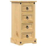 Vidaxl nachtkastje corona 35x32,5x74 cm massief grenenhout