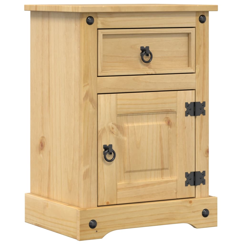 Vidaxl nachtkastje corona 45x35x64 cm massief grenenhout