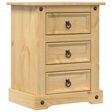 Vidaxl nachtkastje corona 53x39x66 cm massief grenenhout