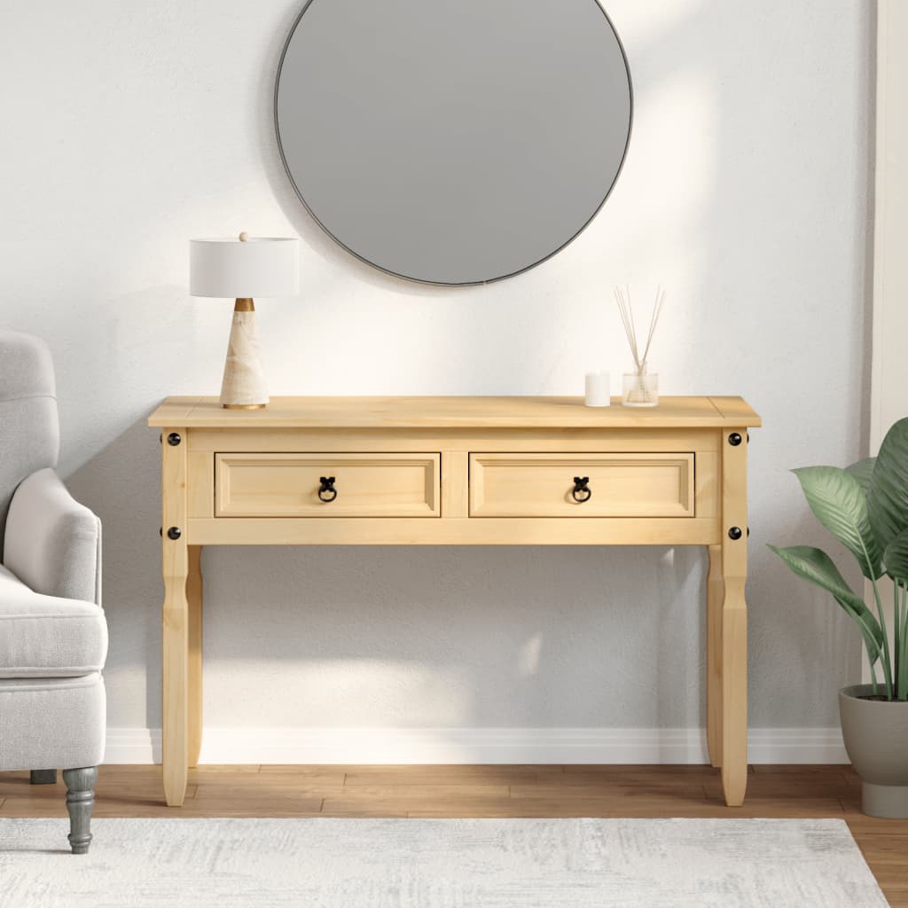 Vidaxl wandtafel corona 115x46x73 cm massief grenenhout