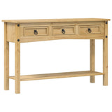 Vidaxl consoletafel corona 114x34,5x73 cm massief grenenhout