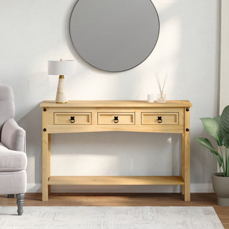 Vidaxl consoletafel corona 114x34,5x73 cm massief grenenhout