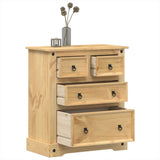 Vidaxl ladekast corona 80x43x91 cm massief grenenhout