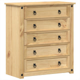 Vidaxl ladekast corona 80x40x89 cm massief grenenhout
