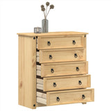 Vidaxl ladekast corona 80x40x89 cm massief grenenhout