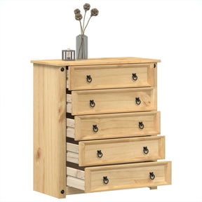 Vidaxl ladekast corona 80x40x89 cm massief grenenhout