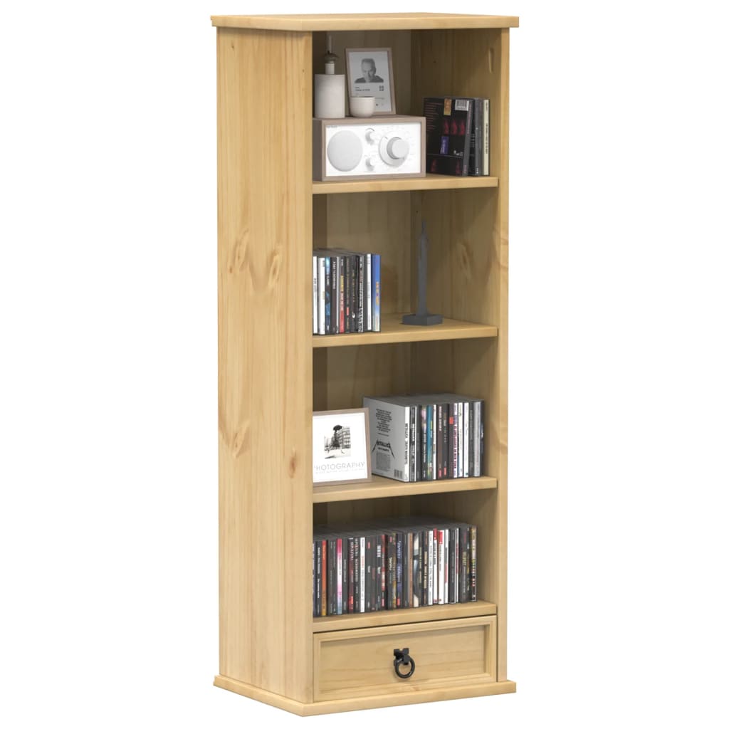 Vidaxl cd-kast corona 40x30x110 cm massief grenenhout
