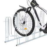 VidaXL Fahrradständer für 6 Fahrräder, freistehend aus verzinktem Stahl