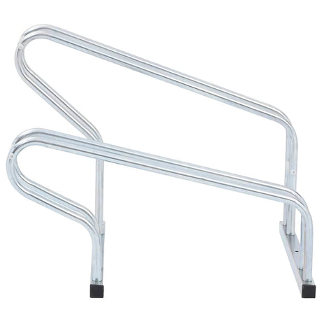 VidaXL Fahrradständer für 2 Fahrräder, freistehend aus verzinktem Stahl