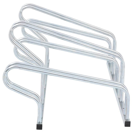 VidaXL Fahrradständer für 5 Fahrräder, freistehend aus verzinktem Stahl