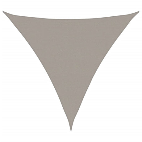Vidaxl zonnezeil 160 g m² driehoekig 5x5x5 m hdpe lichtgrijs