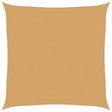 Vidaxl zonnezeil 160 g m² vierkant 5x5 m hdpe zandkleurig