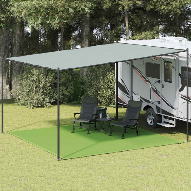Vidaxl tenttapijt 400x400 cm hdpe lichtgroen