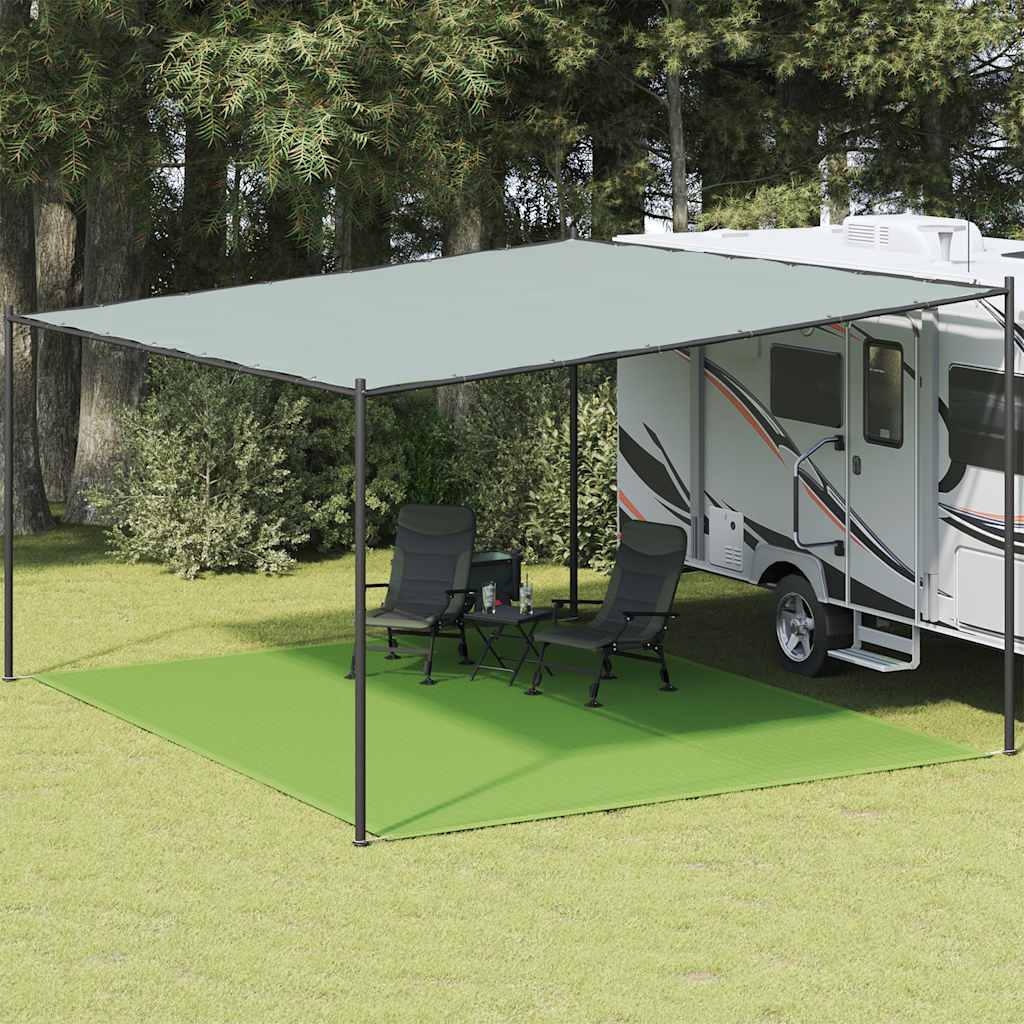 Vidaxl tenttapijt 400x500 cm hdpe lichtgroen