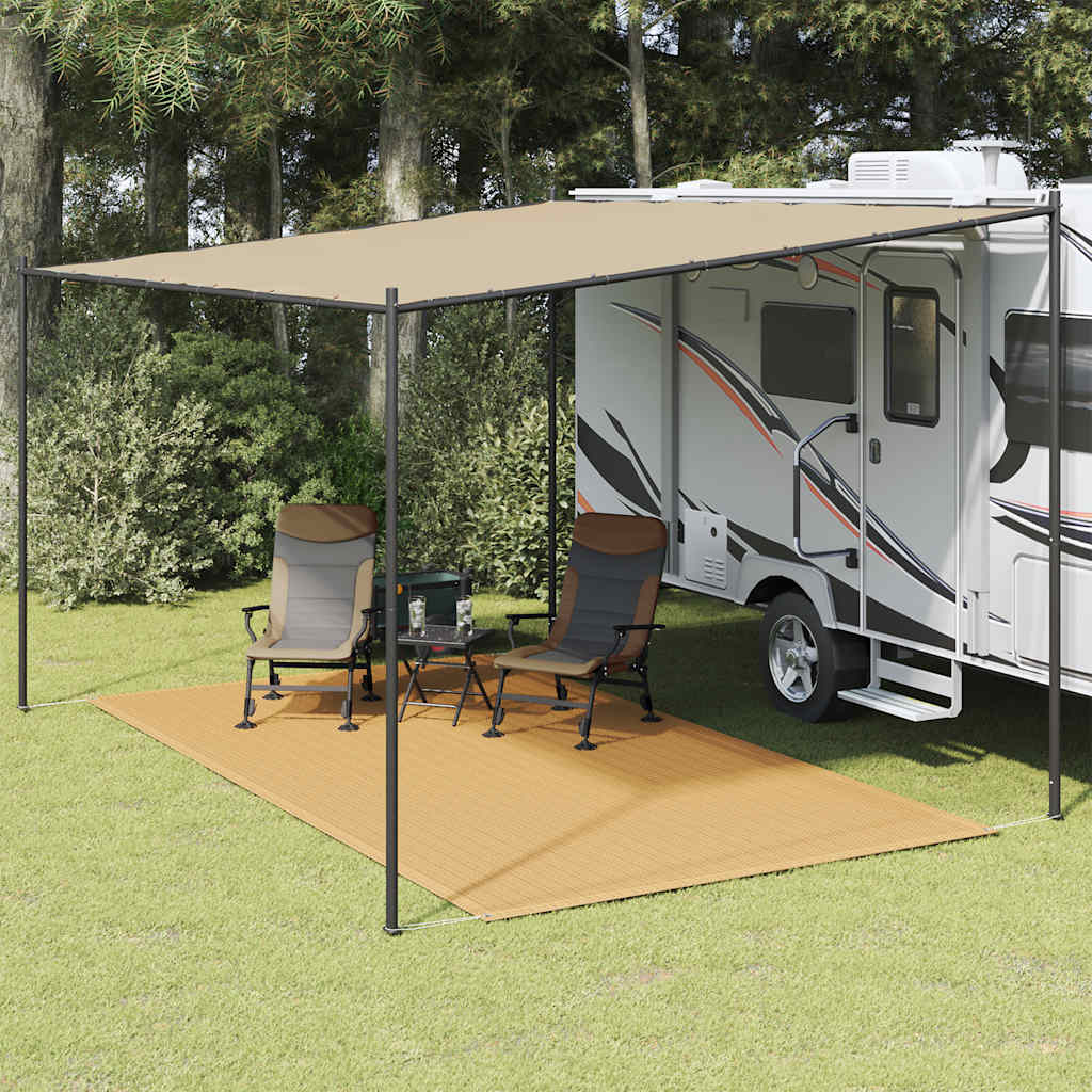 VidaXL Zeltteppich 250x400 cm HDPE sandfarben