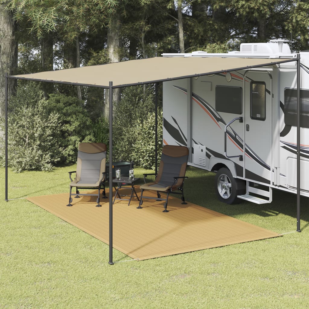 VidaXL Zeltteppich 250x450 cm HDPE sandfarben