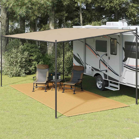 Vidaxl tenttapijt 250x600 cm hdpe zandkleurig