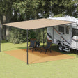Vidaxl tenttapijt 400x500 cm hdpe zandkleurig
