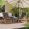 Vidaxl opklapbare stoelen, 2 stuks, grijze stof