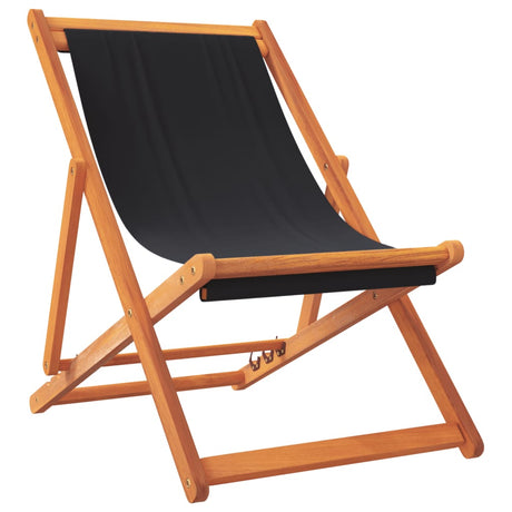 Vidaxl opklapbare stoelen, 2 stuks, zwarte stof