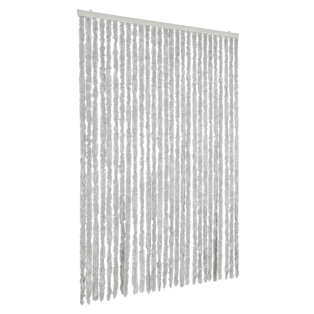 Vidaxx Fliegenvorhang 118x220 cm Chenille grau