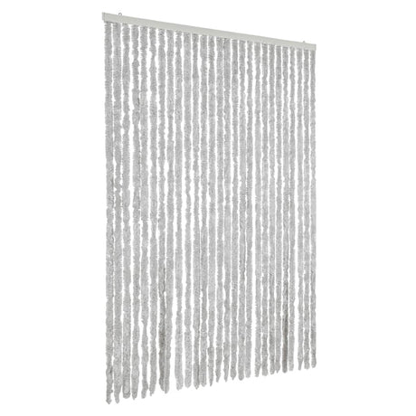 Vidaxx Fliegenvorhang 118x220 cm Chenille grau
