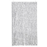 Vidaxx Fliegenvorhang 118x220 cm Chenille Hellgrau und Dunkelgrau
