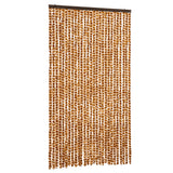Vidaxx Fliegenvorhang 118x220 cm Chenille Ocker und Weiß