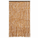 Vidaxx Fliegenvorhang 118x220 cm Chenille Ocker und Weiß