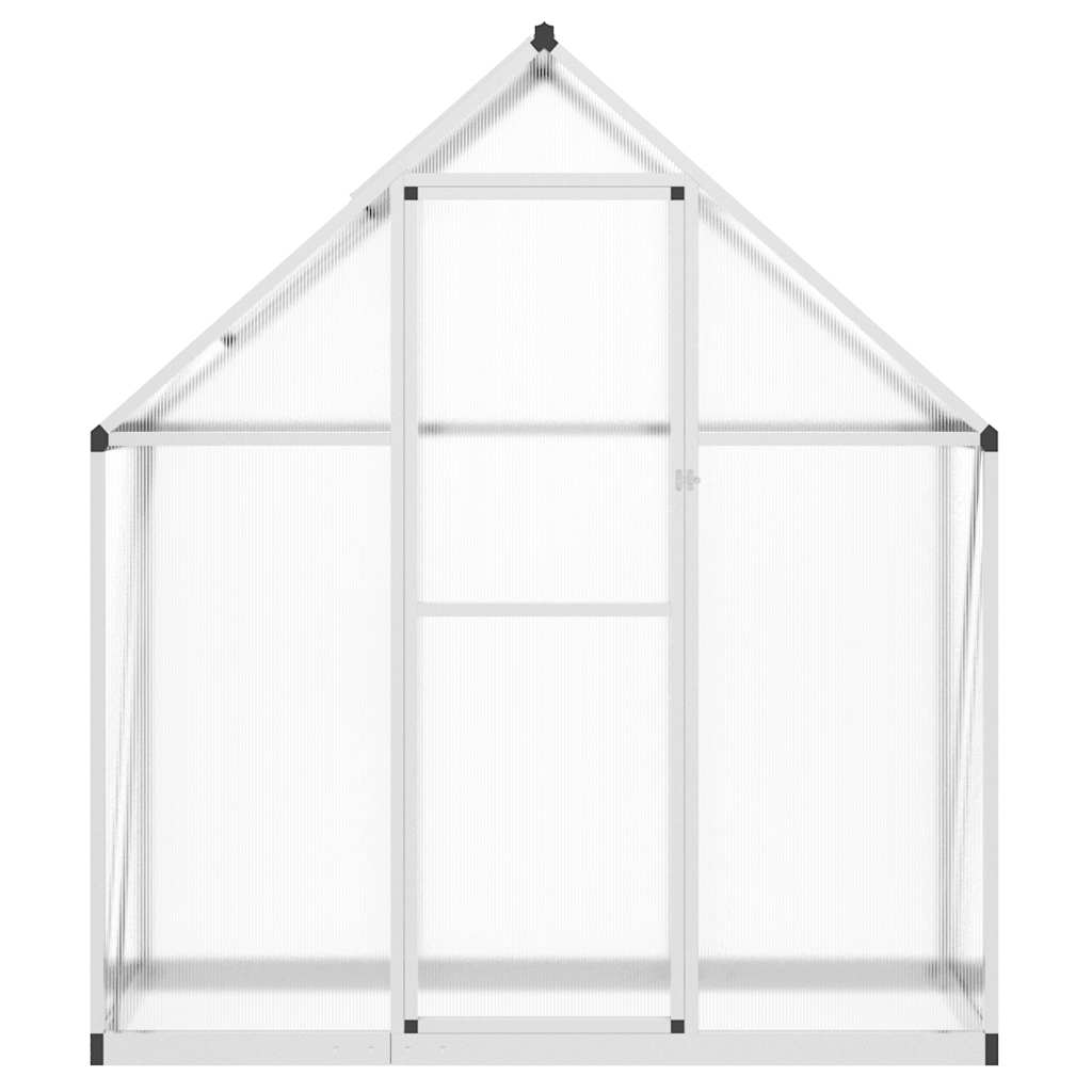 Vidaxx Gartengewächshaus mit Grundgestell 169x58x195 cm Aluminium silberfarben