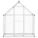 Vidaxx Gartengewächshaus mit Grundgestell 169x58x195 cm Aluminium silberfarben