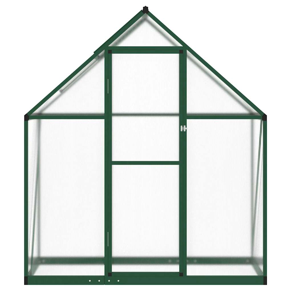 Vidaxx Gartengewächshaus mit Grundgestell 169x58x195 cm Aluminium grün