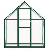 Vidaxx Gartengewächshaus mit Grundgestell 169x58x195 cm Aluminium grün