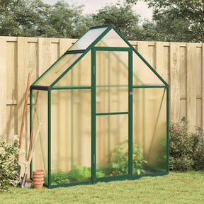 Vidaxx Gartengewächshaus mit Grundgestell 169x58x195 cm Aluminium grün