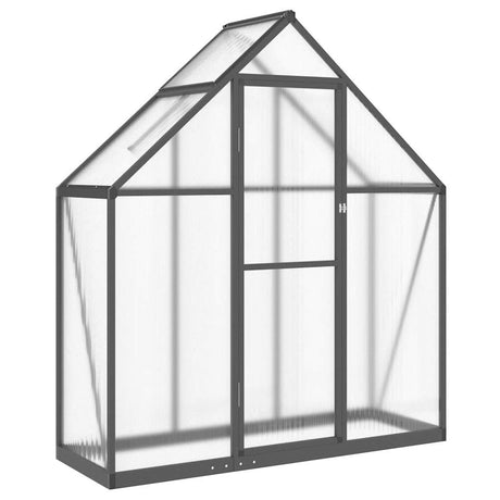 Vidaxx Gartengewächshaus mit Grundgestell 169x58x195 cm Aluminium Anthrazit