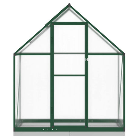 Vidaxx Gartengewächshaus mit Grundgestell 169x58x202 cm Aluminium grün