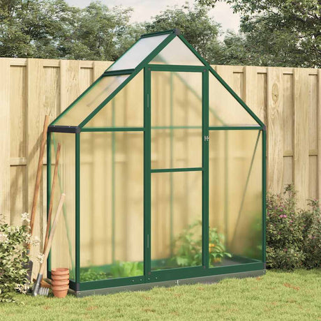 Vidaxx Gartengewächshaus mit Grundgestell 169x58x202 cm Aluminium grün