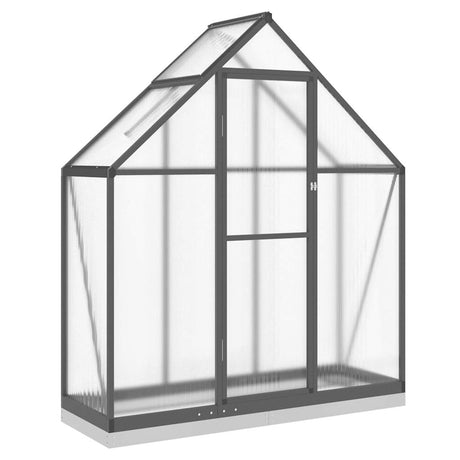 Vidaxx Gartengewächshaus mit Grundgestell 169x58x202 cm Aluminium Anthrazit