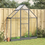 Vidaxx Gartengewächshaus mit Grundgestell 169x58x202 cm Aluminium Anthrazit