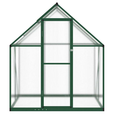 Vidaxx Gartengewächshaus mit Grundgestell 169x114x195 cm Aluminium grün