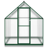 VidaXL Gartengewächshaus mit Grundrahmen 169x169x202 cm Aluminium grün