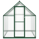 VidaXL Gartengewächshaus mit Grundrahmen 224x169x195 cm Aluminium grün