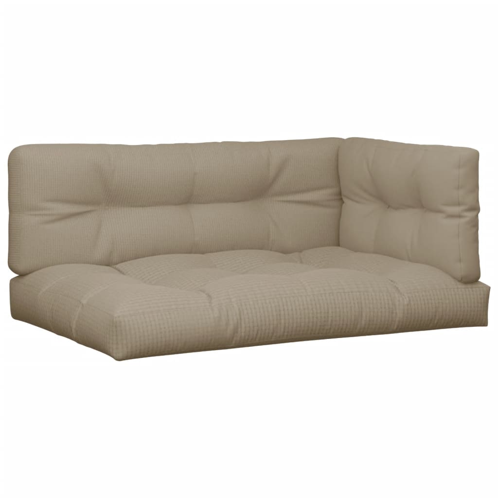 VidaXL Palettenkissen 7 Stück Stoff Taupe