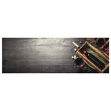 Vidaxx Küchenmatte waschbarer Weinflaschendruck 60x180 cm Samt